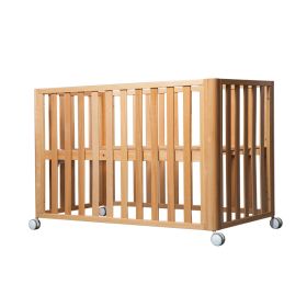 Beech Solid Wood Splicing Movable Multi-functional Crib