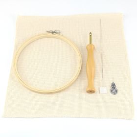 Factory Direct Supply Poke Embroidery Wooden Handle Bold Poke Needle Embroidery Set Wholesale