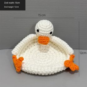 Crocheted Cute Duck Polyester Teacup Mat Heat Insulation