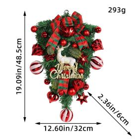 Christmas Decorations Elk Upside Down Tree Garland