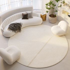 Silent Wind Absorbent Round Carpet Cream Wind Hanging Basket Dressing Table Bedroom Bedside Household Crystal