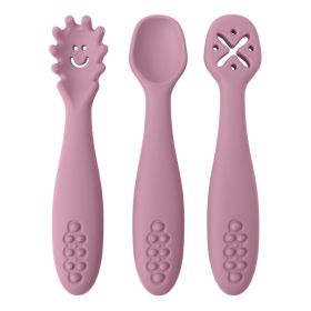 3 Silicone Spoons And Forks Baby Cutlery