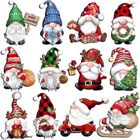 24 PCs Christmas Wooden Hanging Ornaments