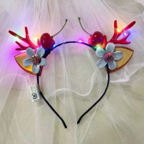 Christmas Decorative Head Hoop Luminous Antlers Party Decoration Supplies