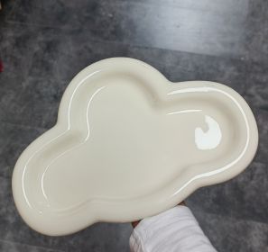 Ins Style Good-looking South Korea Cream Tableware Ceramic Cloud Dessert Plate