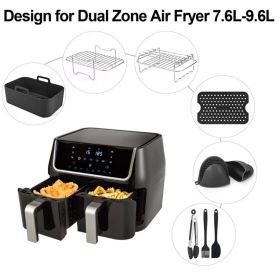 Air Fryer Accessories Rectangular Set Double Pot Grill
