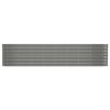 Garden Raised Bed Powder-coated Steel 130.7"x15.7"x26.8" Gray