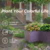 Plastic Raised Garden Bed, Set of 5 Planter Grow Boxes 20.5'H Planter Care Box Kit Planter Grow Box for Indoor & Outdoor Vegetable Fruit Flower Herb G