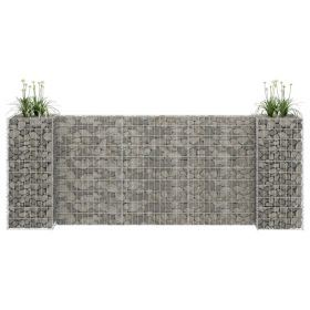 H-Shaped Gabion Planter Steel Wire 102.4"x15.7"x39.4"