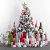 10PCS Christmas Gnome Ornament Handmade Hanging Santa Elf Doll Xmas Tree Decor