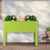 24.5 x 12.5 Inch Outdoor Elevated Garden Plant Stand Flower Bed Box