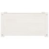 Garden Planters 2 pcs White 23.6"x12.2"x12.2" Solid Wood Pine
