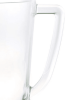2.75 Quarts Designer Oval Halo Blue Acrylic Pitcher with Lid, Crystal Clear Break Resistant Premium Acrylic Pitcher for All Purpose BPA Free