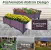 Plastic Raised Garden Bed 4 Piece Planter Grow Boxes Planter Care Box Kit for Outdoor Indoor Plants Elevated Garden Boxes Plant pots for Vegetables, S