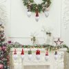 9PCS Christmas Gnome Plush Elf Dolls Handmade Faceless Dwarf Rudolph Pendants
