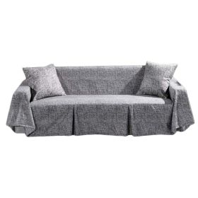 Grey Sofa Cover Home Textile Slipcover Love Seat Towel Couch Cover