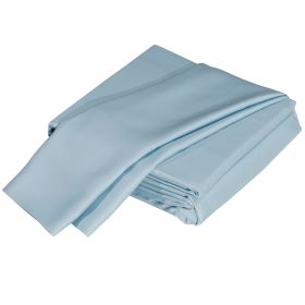 Luxurious Viscose from 100% Bamboo 5-Piece Sheet Set , Oeko-TEX Certified, Split King - Sky