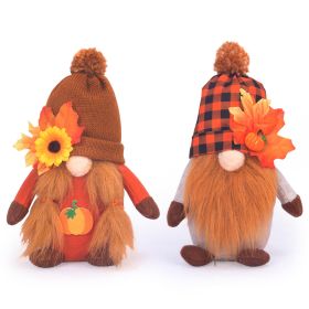Fall Gnomes 2 Pack Fall Decorations for Home, Thanksgiving Scarecrow Gnomes