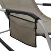 Sun Loungers 2 pcs Textilene Taupe and Gray