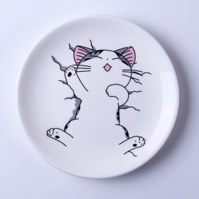 Cartoon Cat Western-style Ceramic Plate