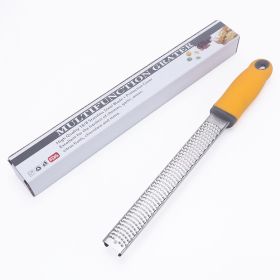 Fruit Slicer Chip Scraper (Option: Yellow-Opp Bag YR2103 1 Fine Teeth)