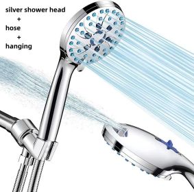 Multifunctional Shower With Pressurized Nozzle And Nozzle (Option: silver Type D)