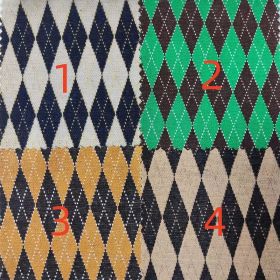 Yarn-dyed Jacquard Checkerboard Checked Men's And Women's Luggage Fabric Knitted (Option: Color4-2m)