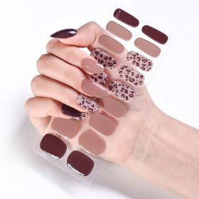Removable Wear Nail Stickers Full Stickers (Option: JK227)