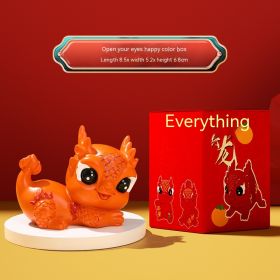 Cute Everything Xinglong Creative Zodiac Dragon Ornaments (Option: Cx290 Orange-As Shown In Figure)