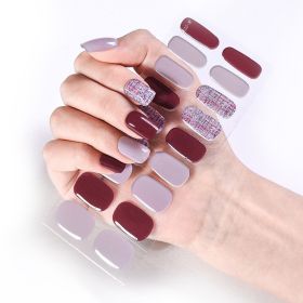 Removable Wear Nail Stickers Full Stickers (Option: JK223)