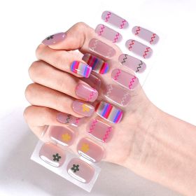Removable Wear Nail Stickers Full Stickers (Option: JK230)