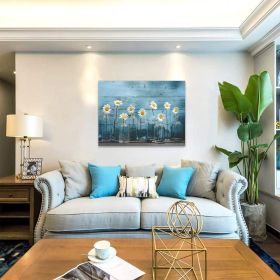 Frameless Painting Nordic Porch Decorative (Option: Blue-60x80cm)