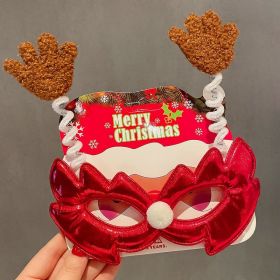 Christmas Glasses Frame Female Elk Dress Up Gift Party Glasses (Option: Spring Coffee Hand Mask)