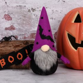 Halloween Doll Ghost Festival Decoration (Option: Purple Hat)