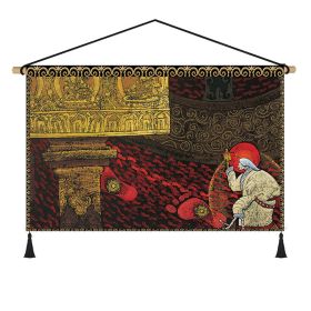 Fabrics Hanging Picture Bedside Retro Ethnic Style Cloth Painting (Option: Figure T-Width 65cm Height 45cm)