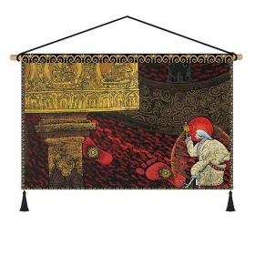 Fabrics Hanging Picture Bedside Retro Ethnic Style Cloth Painting (Option: Figure T-Width 65cm Height 45cm)
