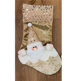 Christmas Decoration Cloth Pendant (Option: Golden Old Man)