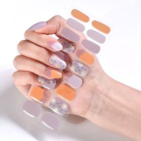 Removable Wear Nail Stickers Full Stickers (Option: JK205)