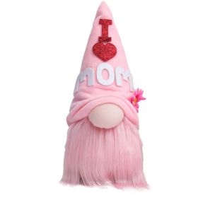 Mother's day Gnomes Decortionns ;  I Love Mom Gnomes Doll for Gift (size: M)