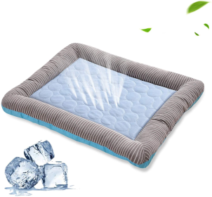 Pet Cooling Pad Bed For Dogs Cats Puppy Kitten Cool Mat Pet Blanket Ice Silk Material Soft For Summer Sleeping Pink Blue Breathable (Color: Blue, size: M)