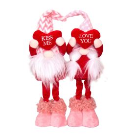 Valentines Day Gift Gnome Faceless Gnome Doll Plush Elf Doll Decor Stuffed Ornament Wedding Table Decor Kids Toy Home Room Decor (Color: 2pcs B, Ships From: CN)