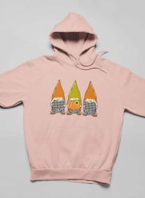 Pumpkin Gnomes Fall Hoodie (Color: Heather Prism Peach, size: XX-Large)