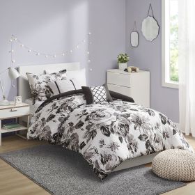 Dorsey Floral Print Comforter Set (Color: as Pic)