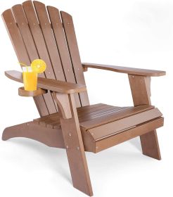 Polystyrene Adirondack Chair (Color: Brown)