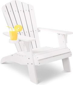 Polystyrene Adirondack Chair (Color: White)