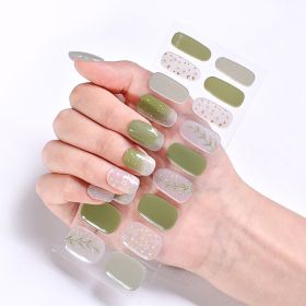Removable Wear Nail Stickers Full Stickers (Option: JK187)