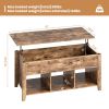 Lift Top Coffee Table with Storage Lower Shelf