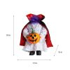 Halloween Headless Doll Halloween Gnome with Pumpkin and Vampires Cloak for Halloween Decorations