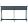 Console Table Sofa Table Easy Assembly with Two Storage Drawers and Bottom Shelf for Living Room, Entryway