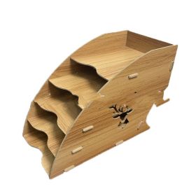 Voucher Storage Box Invoice Desktop Large Accounting Documents (Option: RT 89 Brown)